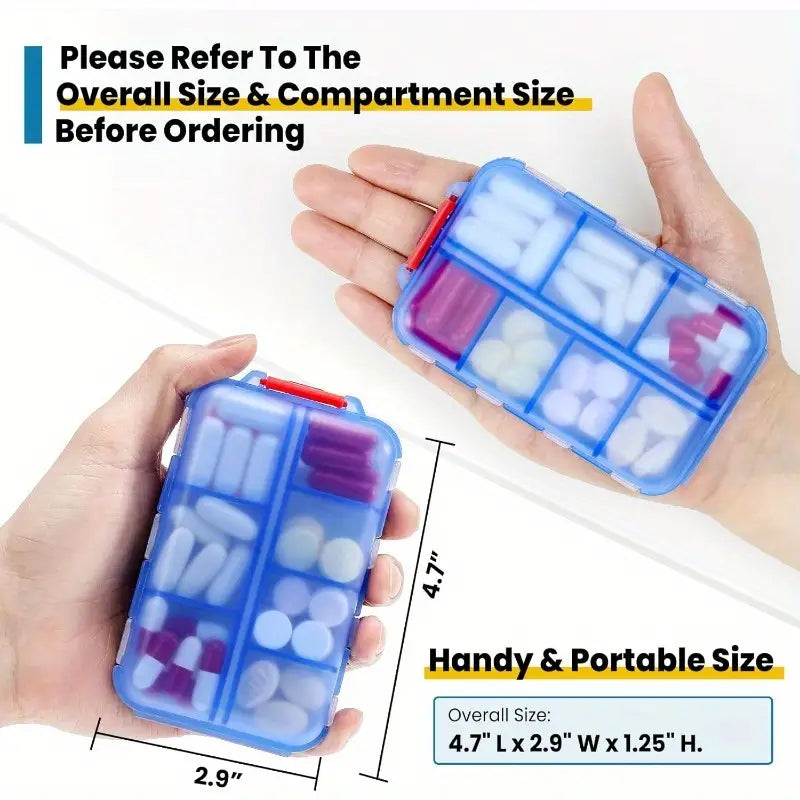 Pill Organizer - Dustproof & Moisture-Proof Recommended by Doctors