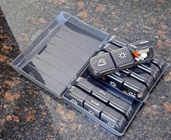 7-Day Portable Pill Organizer Box – Travel-Friendly Weekly Medicine